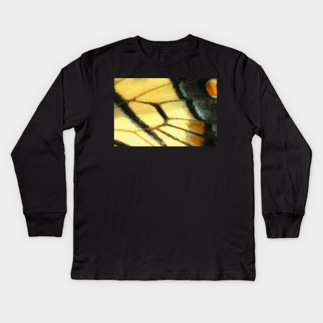 Butterfly Wings Kids Long Sleeve T-Shirt by BirdsnStuff