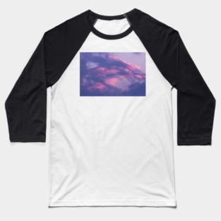 Purple and Pink Sky Baseball T-Shirt