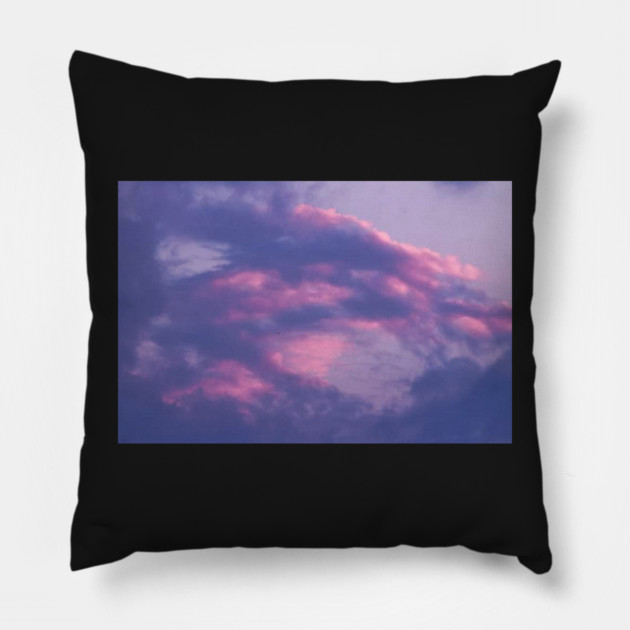 Purple and Pink Sky Pillow by BirdsnStuff