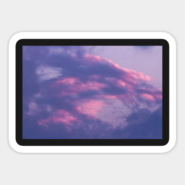 Purple and Pink Sky Magnet by BirdsnStuff