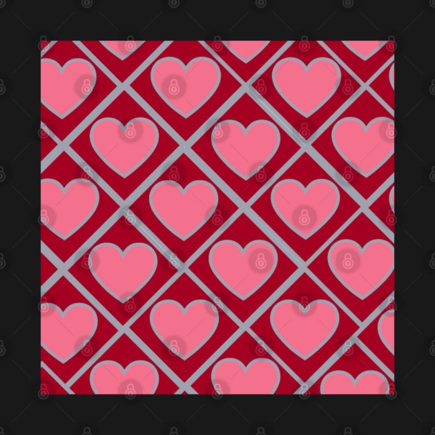 Red and Pink Hearts by BirdsnStuff