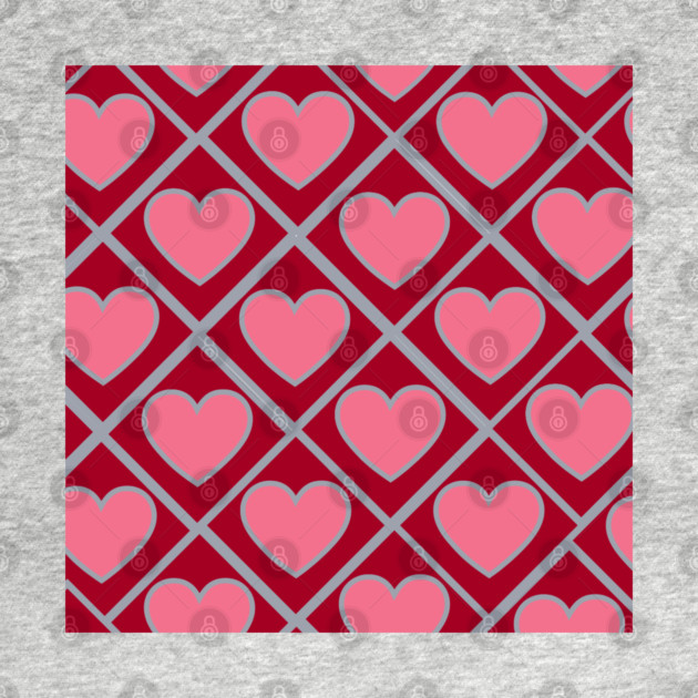 Red and Pink Hearts by BirdsnStuff