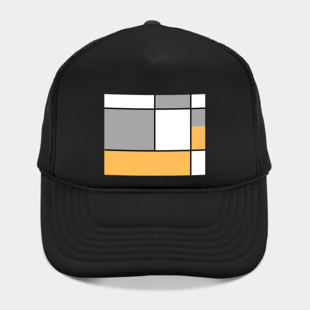 Squares and Rectangles  Gold , Grey, and White by BirdsnStuff