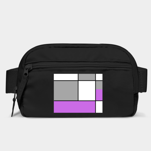 Squares and Rectangles  Purple , Grey, and White by BirdsnStuff