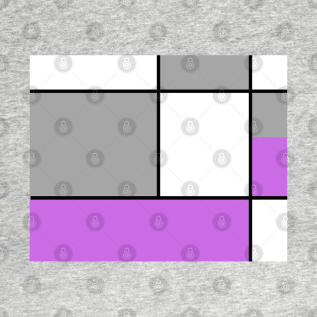 Squares and Rectangles  Purple , Grey, and White by BirdsnStuff