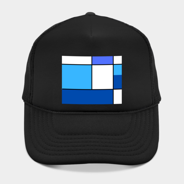 Squares and Rectangles  Blue, Light Blue, White by BirdsnStuff