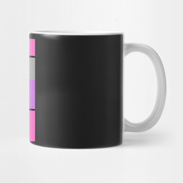 Squares and Rectangles, Pink, Grey, Purple, and White by BirdsnStuff