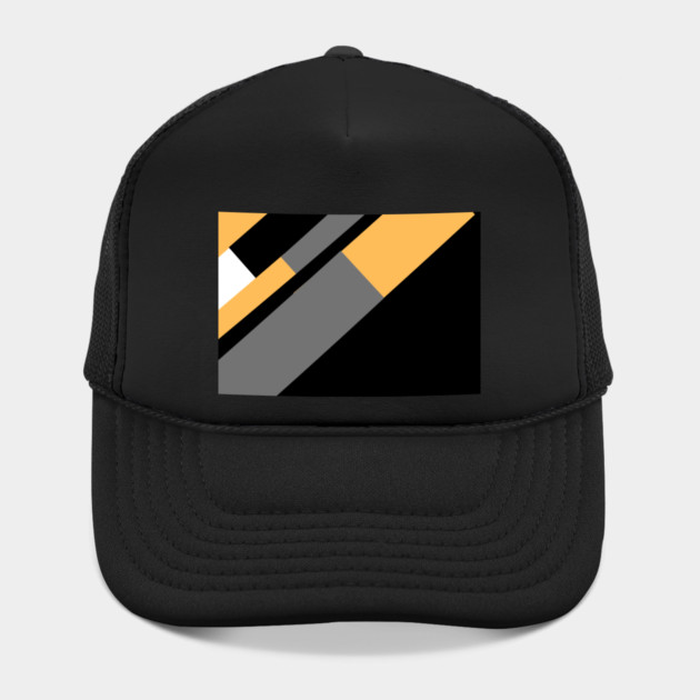 Gold, White, Black, and Grey Rectangle and Triangle pattern by BirdsnStuff