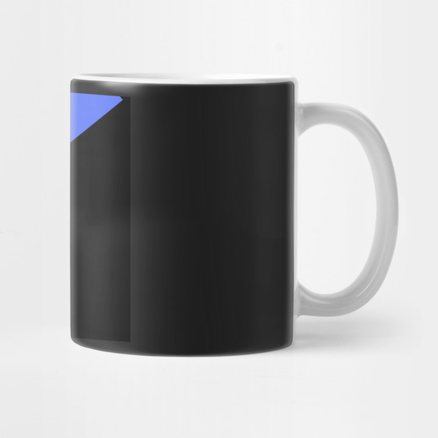 Blue,, White, Black, and Grey Rectangle and Triangle pattern by BirdsnStuff