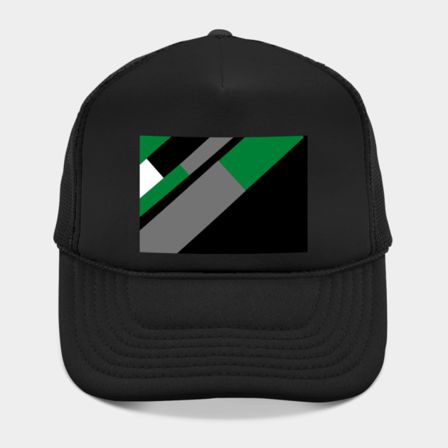 Green,, White, Black, and Grey Rectangle and Triangle pattern by BirdsnStuff