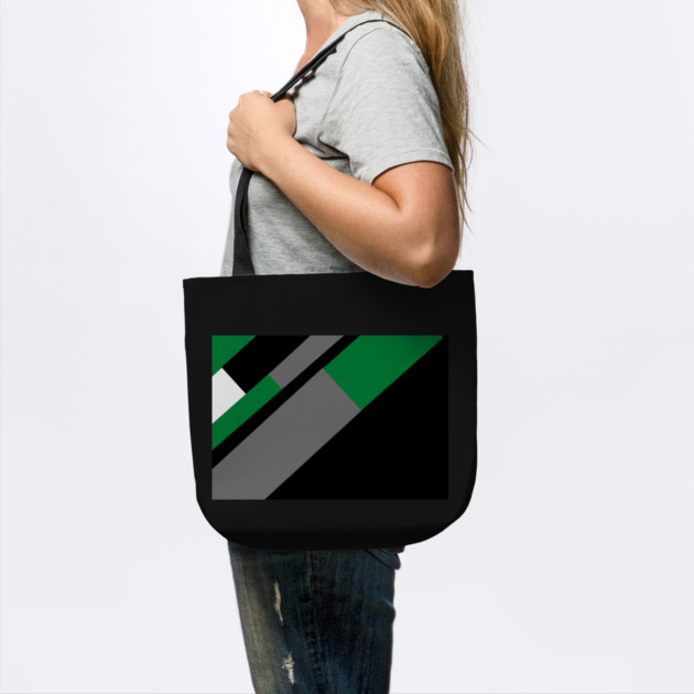 Green,, White, Black, and Grey Rectangle and Triangle pattern by BirdsnStuff