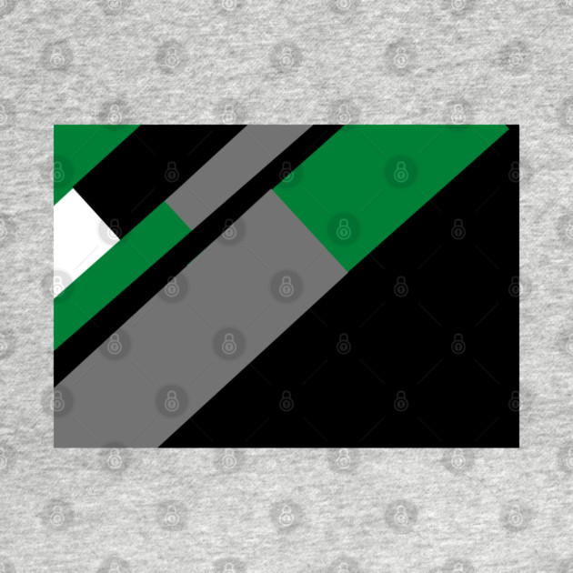 Green,, White, Black, and Grey Rectangle and Triangle pattern by BirdsnStuff