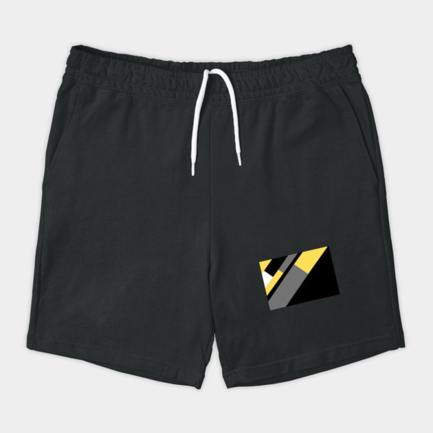 Yellow,  White, Black, and Grey Rectangle and Triangle pattern by BirdsnStuff