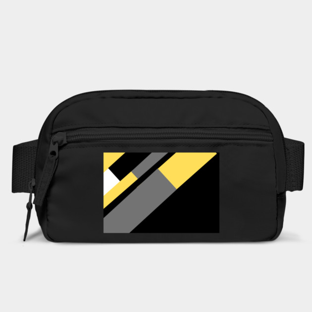 Yellow,  White, Black, and Grey Rectangle and Triangle pattern by BirdsnStuff