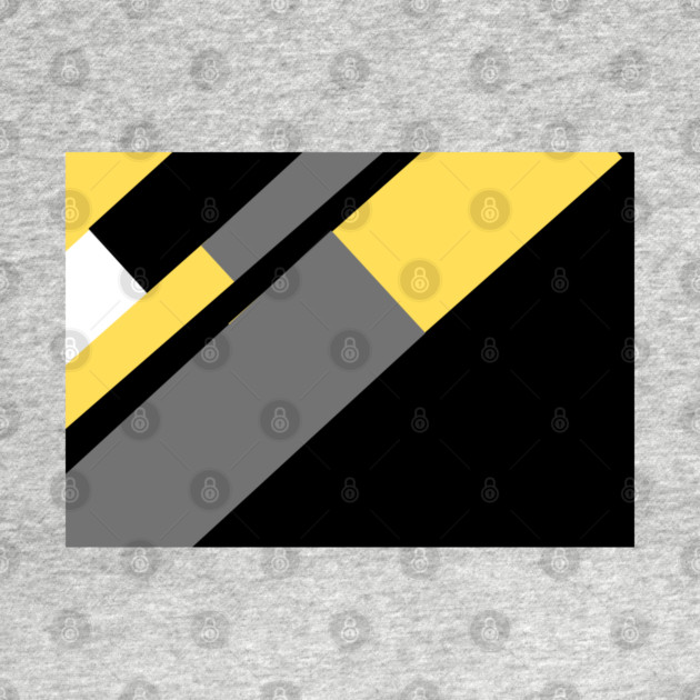 Yellow,  White, Black, and Grey Rectangle and Triangle pattern by BirdsnStuff
