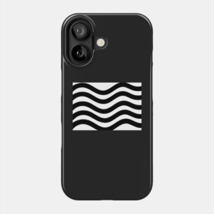 Black and White Wavy lines Phone Case