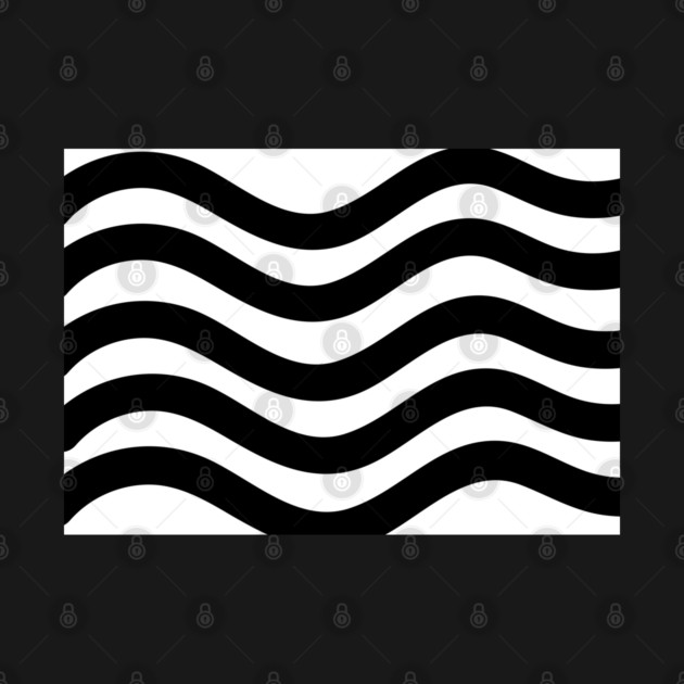 Black and White Wavy lines by BirdsnStuff