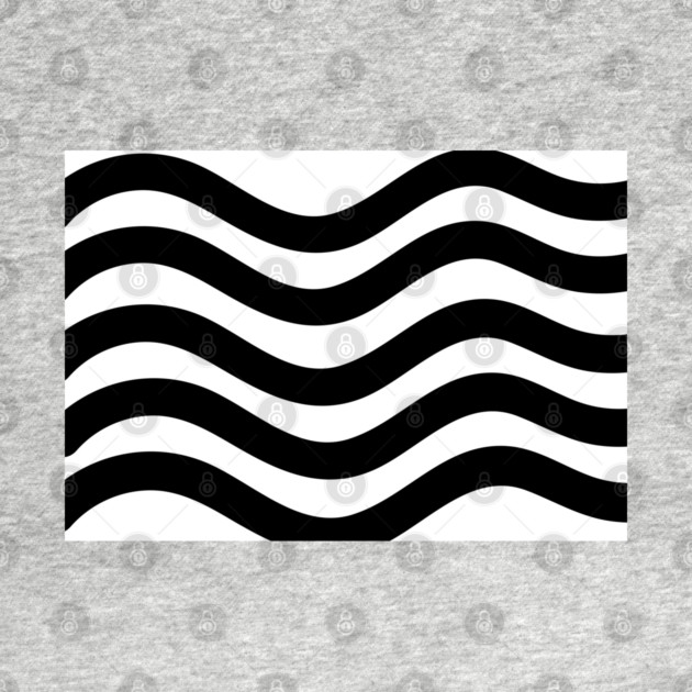 Black and White Wavy lines by BirdsnStuff