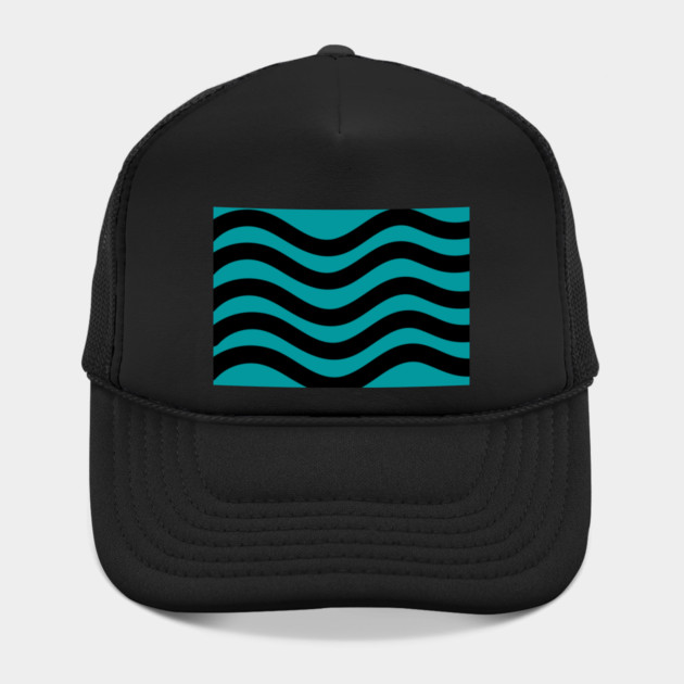 Medium blue and black wavy lines by BirdsnStuff
