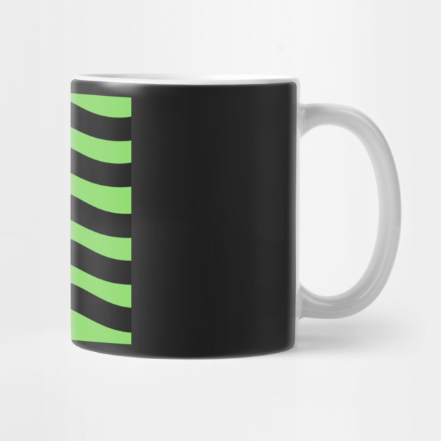 Light Green and Black Wavy Lines by BirdsnStuff