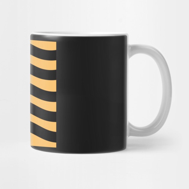 Orange and Black Wavy Lines by BirdsnStuff