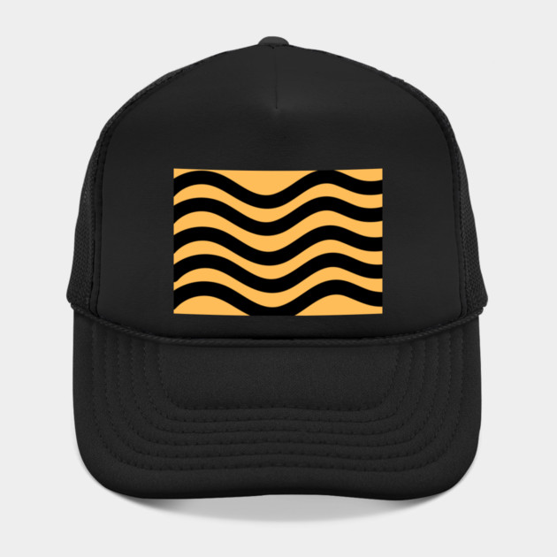 Orange and Black Wavy Lines by BirdsnStuff