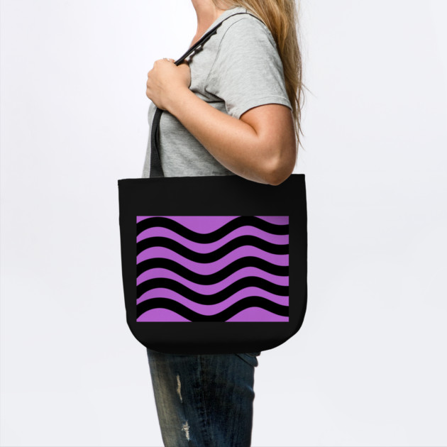 Purple and Black Wavy Lines by BirdsnStuff