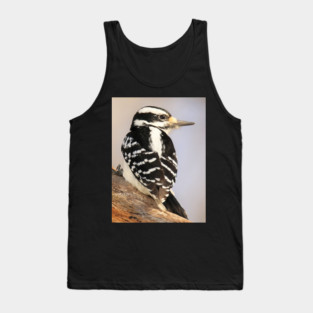 Hairy Woodpecker, bird, North American Bird, Songbird, Backyard Bird Tank Top