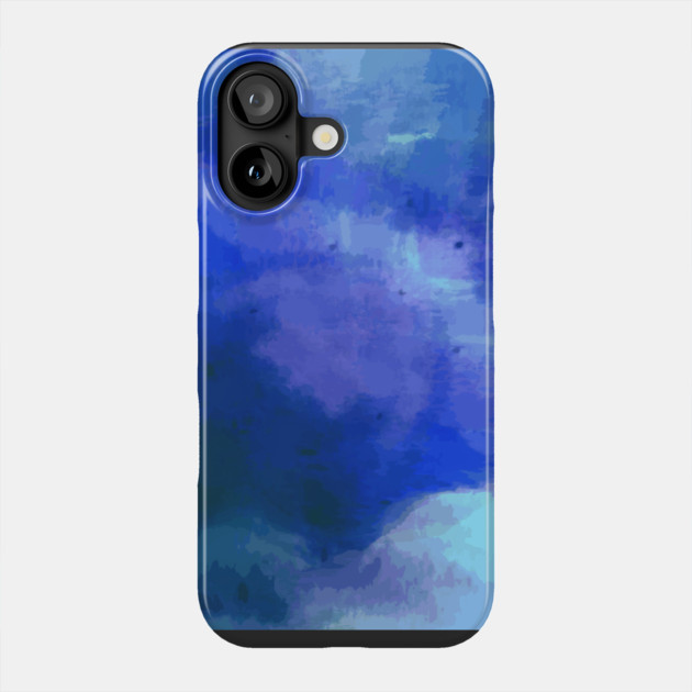 Abstract, digital painting, clouds, blue, purple, green, ocean blues, swirls, Phone Case by BirdsnStuff