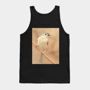 Tufted Titmouse with soft out of focus background Tank Top