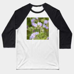 Purple, Spring, Flowers, wildflowers, nature Baseball T-Shirt