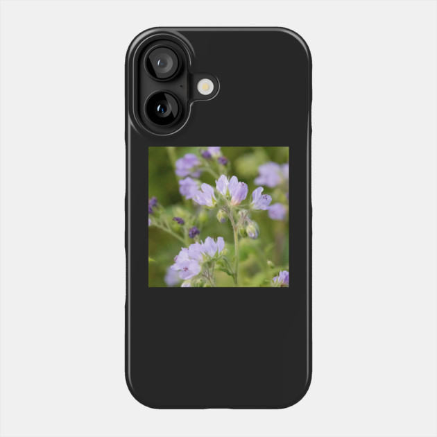 Purple, Spring, Flowers, wildflowers, nature Phone Case by BirdsnStuff