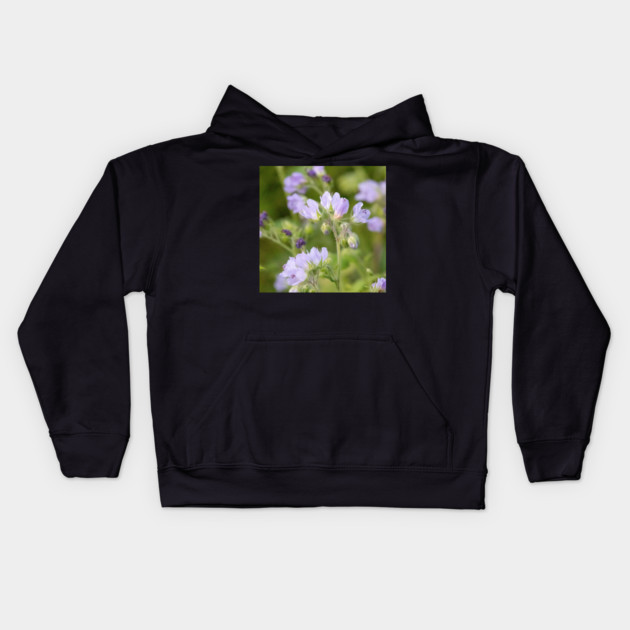 Purple, Spring, Flowers, wildflowers, nature Kids Hoodie by BirdsnStuff
