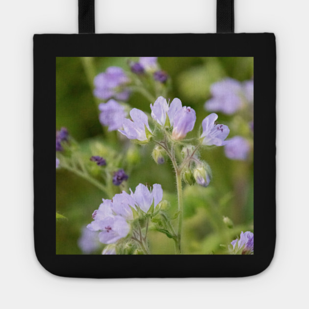 Purple, Spring, Flowers, wildflowers, nature Tote by BirdsnStuff