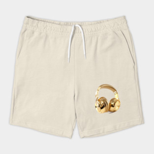 Headphones Gold Shorts
