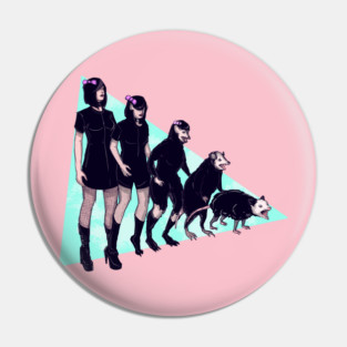 Opossum Girl Pin