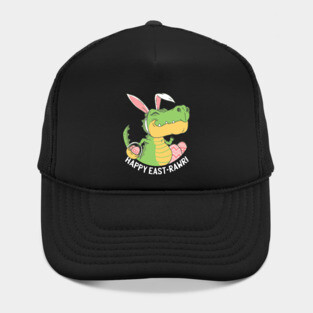 Happy East-Rawr TShirt T Rex Dinosaur Egg Kids Easter Bunny Hat