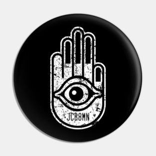 JC B8MN Hamsa Hand Logo Pin