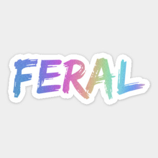 Feral Sticker