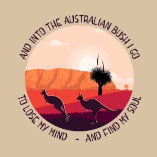 The Australian Outback, Aussie Bush Shirt, Australian Souvenir T-Shirt