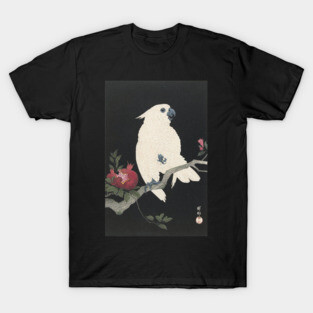 Cockatoo on Pomegranate by Koson Ohara T-Shirt