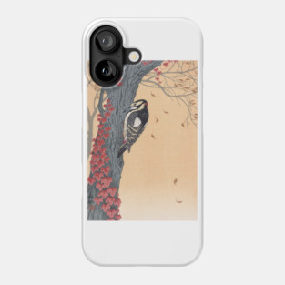 Woodpecker by Ohara Koson Phone Case