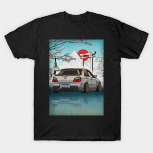 Subaru Impreza WRX STi Bug Eye (2002) Japanese Art Style T-Shirt