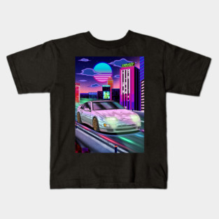Nissan 300ZX (Z32) Fairlady Z  Vaporwave Kids T-Shirt