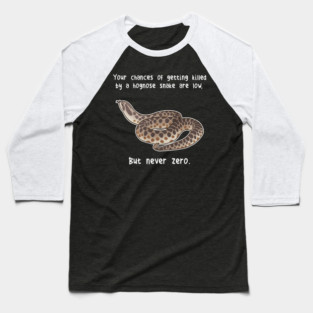 Hognose Snake Never Zero Baseball T-Shirt
