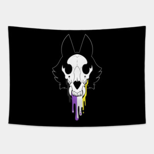 Skull Pride - Nonbinary Tapestry