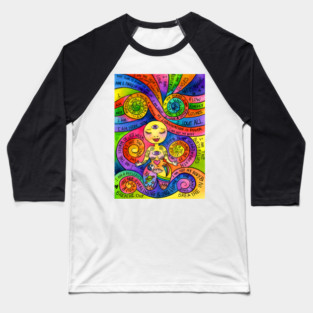 Affirmation Spirals Baseball T-Shirt
