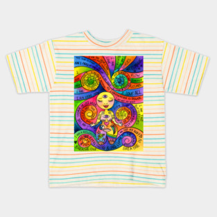 Affirmation Spirals Kids T-Shirt