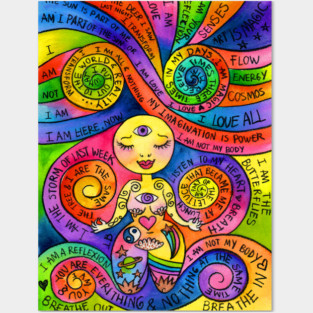 Affirmation Spirals Posters and Art