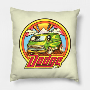 Early 70s Dodge Van Pillow